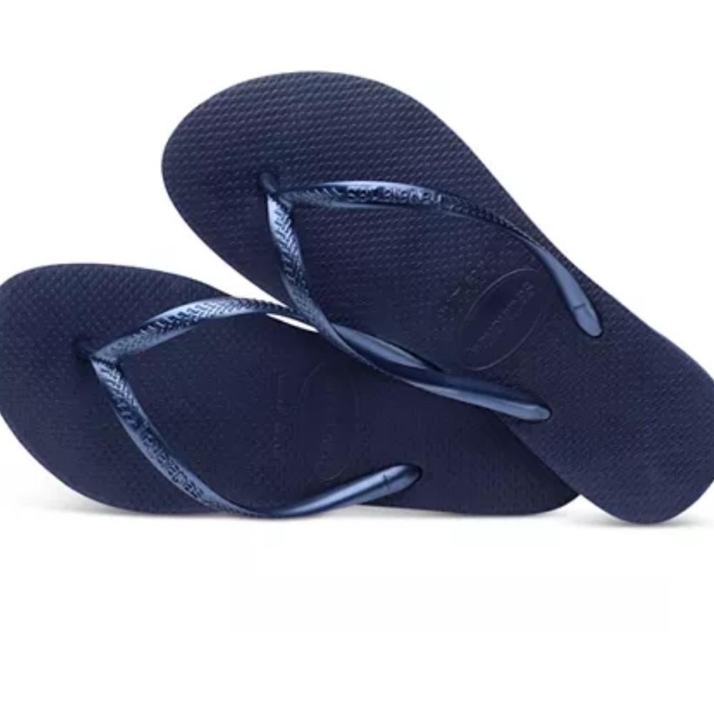 🩴 NEW Havaianas Slim Flip Flops – Navy Blue (Size 9) - Picture 5 of 7